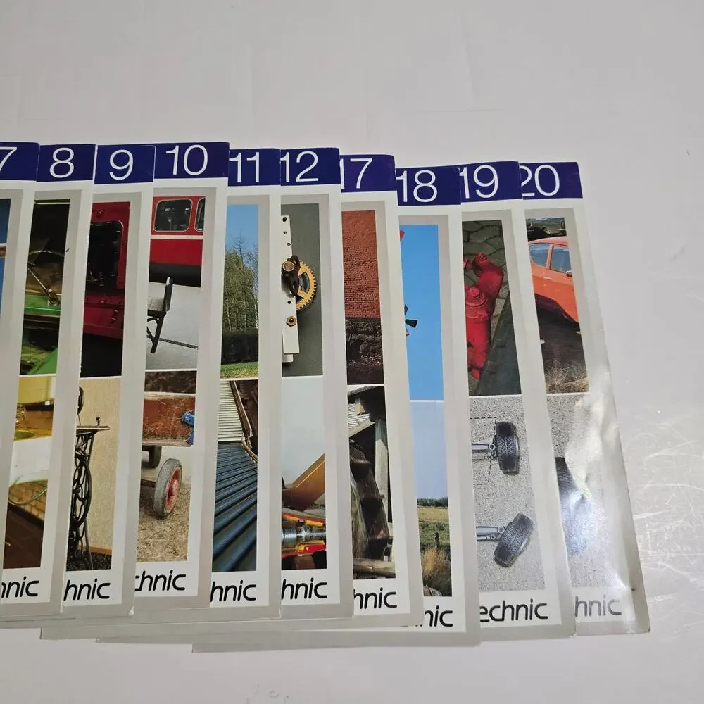 Vintage Lego Dacta Technic 1033 (6) and 1031 (1) Instructions Building Class Set